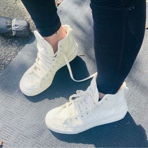 ADIDAS Originals NIZZA HI RF sz. 8 Lace Shoes Off
White Leather Men’s 8